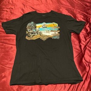 Harley Davidson Motorcycles T-Shirt Men's Size XL Black Graphic